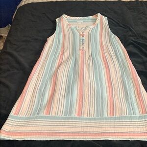 Striped Sleeveless Dress